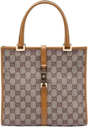 Gucci Pre-owned Handbags, female, Beige, Size: ONE SIZE Pre-owned Jackie Handbag