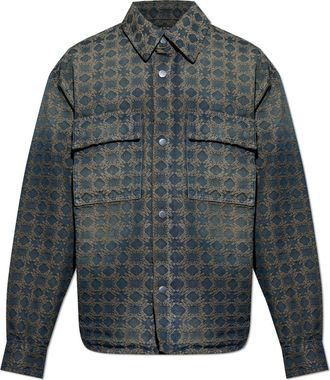 Amiri Giacca denim MA Quad jacquard - Blu