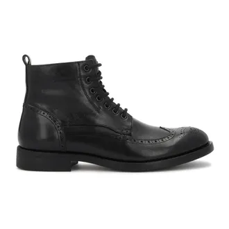 Kazar Schoenen, Heren, Zwart, 45 EU, Leer, Enkellaarsjes met veters