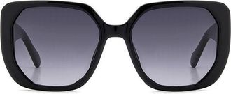 Fossil FOS 2136/S 807/9O Womens Sunglasses Black Size 55