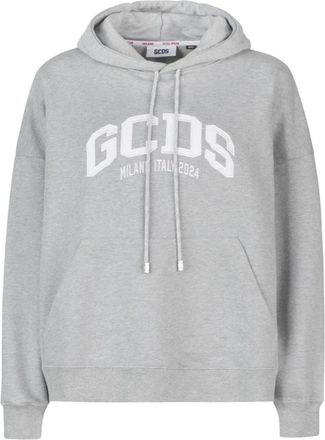 GCDS Logo Lounge 2024 Hoodie - Heren - Hoodies - Grijs - M - Katoen - Hoodies & sweatvesten