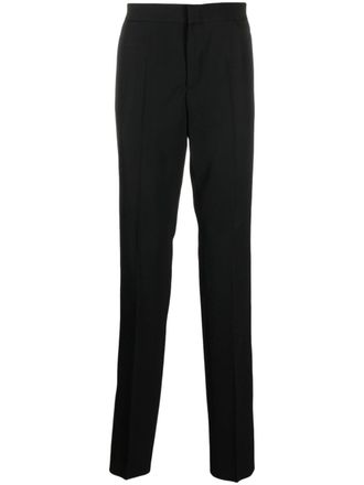 Versace straight-leg wool trousers - Black