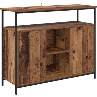 vidaXL Vitrina Madera Vieja 100 x 35 x 80 cm Madera contrachapada vidaXL