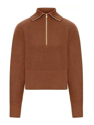 Max Mara Cashmere And Wool Sweater With Zip