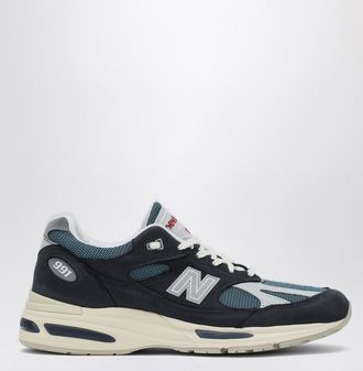 New Balance Navy blue/white sneaker Made in UK 991v2