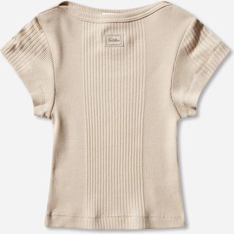 Jean Paul Gaultier Women s Logo Patch Baby T-Shirt Beige
