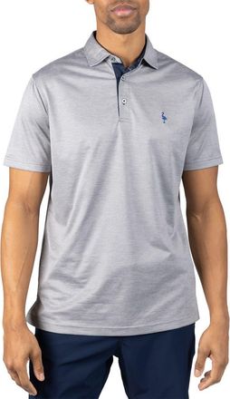 Tailorbyrd M&eacute;lange Mesh Performance Polo in Pebble Grey at Nordstrom Rack, Size Xx-Large