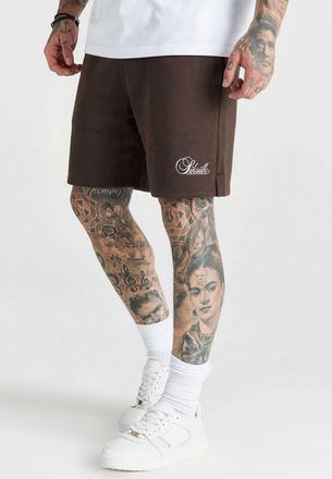 Siksilk Hombres Marr&oacute;n Esenciales Pantalones cortos XXL