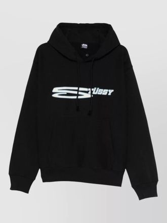 Stüssy casual hoodie with drawstring and pocket