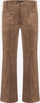 Cambio Verk&uuml;rzte ausgestellte Hose aus Kunstwildleder Farah