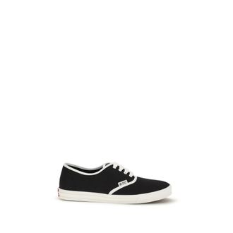 Prada Black Cotton Athletic Mens Sneakers