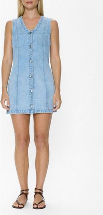 Pistola Denim Carmel Denim Button-Up Minidress in Serendipity at Nordstrom, Size X-Large