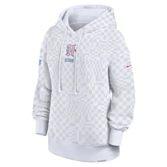 Nike Houston Texans Rivalries Collection Phoenix Nike Womens NFL Oversized Pullover Hoodie in White | 01N510A9H-50V
