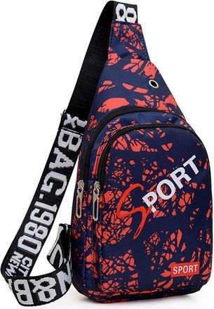 Generic Womens Cross-Body Bags Cross Body Bag Women for Work, Office Outdoor Canvas Chest Bag, Functional Bike Messenger Bag With Pockets, Travel Backpack