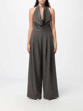 Eleh Elegant Sleeveless Halter Neck Evening Jumpsuit in Jersey