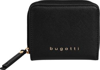 Bugatti Geldb&ouml;rse BUGATTI ELLA SAFFIANO, Damen, schwarz, Kunstfaser, Kleinlederwaren Geldb&ouml;rse