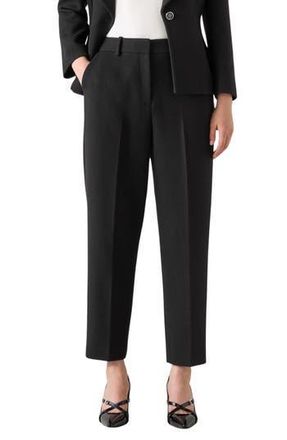 L.k. Bennett Rosa Slim Fit Ankle Trousers in Black at Nordstrom Rack, Size 6 Us / 10 Uk