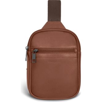 Champs Luggage Onyx Leather Sling Bag in Brown at Nordstrom Rack