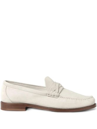 Brunello Cucinelli suede detail loafers - Toni neutri