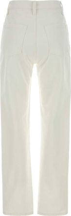 Jil Sander Womens Trouser White Cotton