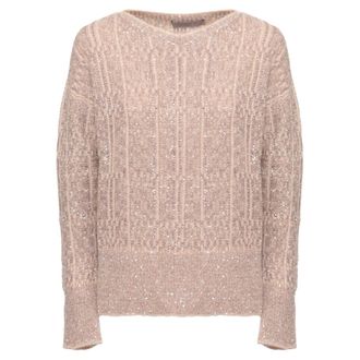 D.exterior Miele Trui - Dames - Truien - Beige - Maat: S Wol