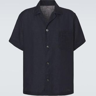 Brioni Linen bowling shirt