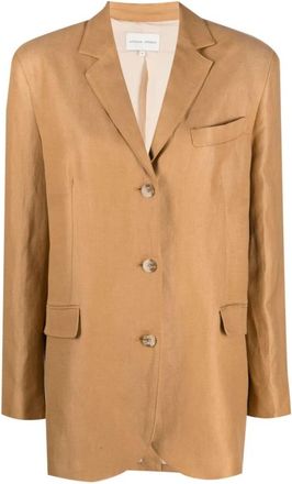 Loulou Studio Camel Blazer - Dames - Blazers - Bruin - XS - Jassen