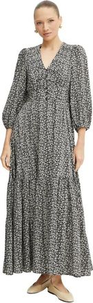 IVY OAK Drea Maxi Jurk - Dames - Maxi kleedjes - Zwart - S - Katoen - Kleedjes