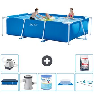 Intex Piscina Con Estructura Rectangular - 300x200x75 Cm - 7-piezas S40174
