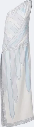 Pucci Iride one-shoulder silk twill gown