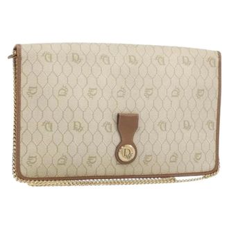 Dior Pre-owned Vintage Shoulder Bag - Dames - Pre-owned - Beige - Maat: ONE Size Leer