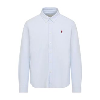 Ami Casual Shirts, male, Blue, Size: XL Classic Adc Shirt