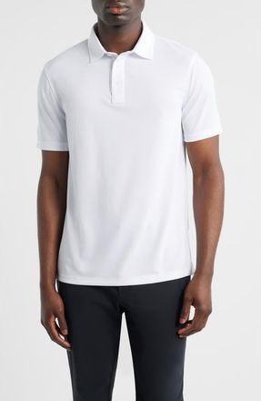 G/Fore Essential Performance Piqu&eacute; Golf Polo in Snow at Nordstrom, Size Xx-Large