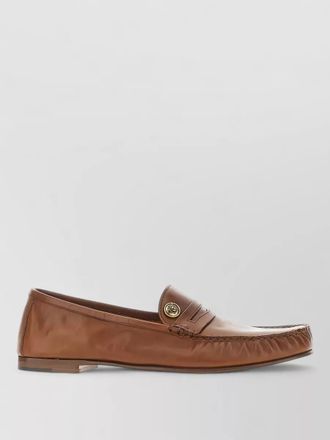 Versace loafers lace up shoes round toe