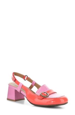 FLY London Pemy Slingback Pump in Pink/Scarlet at Nordstrom, Size 10-10.5Us