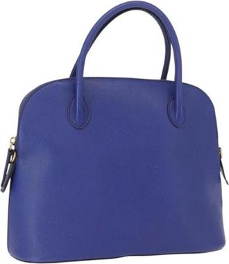 Celine Pre-owned Handbags, female, Blue, Size: ONE SIZE Pre-owned Leather Vintage Handbag