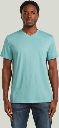G-Star T-Shirt G-STAR Base-S T-Shirt, Herren, Gr. XL, mineral blau, Jersey, Obermaterial: 100% Baumwolle, unifarben, regular fit normal, Rundhals, Shirts T-S
