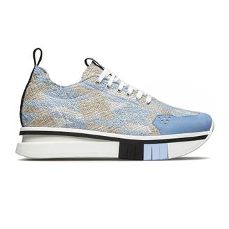 Fabi Sneakers, female, Multicolor, 7 UK, Clear Blue Trainers Bouclé Fabric