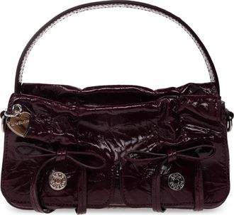 Acne Studios Multipocket Micro Crossbody Crinkled Patent S - unisex - Handtassen - Rood - ONE Size - Leer - Tassen