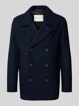 Selected Regular Fit Jacke aus Woll-Mix Modell ARCHIVE in Dunkelblau, Größe XXL