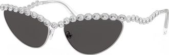 Swarovski SK 7030 400187 59mm Womens Cat-Eye Sunglasses