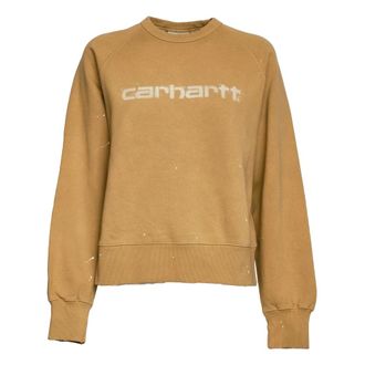 Carhartt Work in Progress Carhartt Wip, Sweatshirts, female, Beige, Size: XS Crewneck Sweatshirt