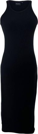 Richer Poorer Inc. Sleeveless Ribbed Knit Midi Dress In Black