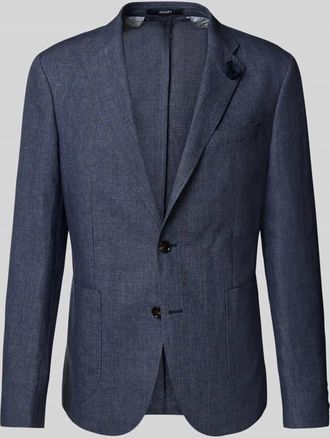 Joop Regular Fit 2-Knopf-Sakko aus Leinen Modell Hoverest in Marine, Gr&ouml;&szlig;e 50