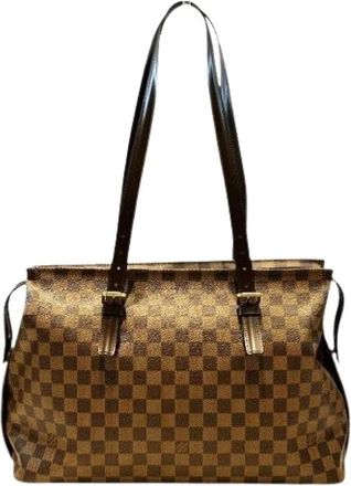 Louis Vuitton Pre-owned Shoulder Bags, female, Brown, Size: ONE SIZE Pre-owned Chelsea Damier Tote Bag