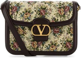 Valentino Garavani Embroidered Jacquard 9to5 Crossbody Bag