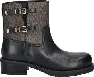 Michael Kors Darrington Enkellaarsjes - Dames - Enkellaarsjes - Zwart - 40 EU - Leer - Schoenen