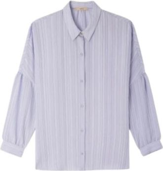 Sessun Botan Shirt - Dames - Overhemden - Blauw - S - Polyester - Overhemden