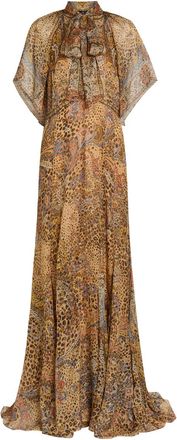 Etro Leopard-print Silk Maxi Dress - Brown - 42 (UK10 / S)