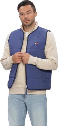 Tommy Jeans TJM Flag Quilted Vest - Heren - Bodywarmers - Blauw - S - Jassen